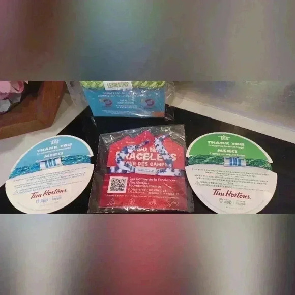 Tim Horton's Collectible Camp Day Charity Bracelet Bundle  4 NWT & 3 Pre-Owned - Picture 2 of 4